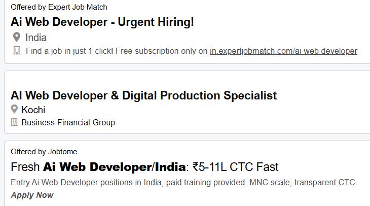 AI-Powered Web Development internship jobs in Ottawa