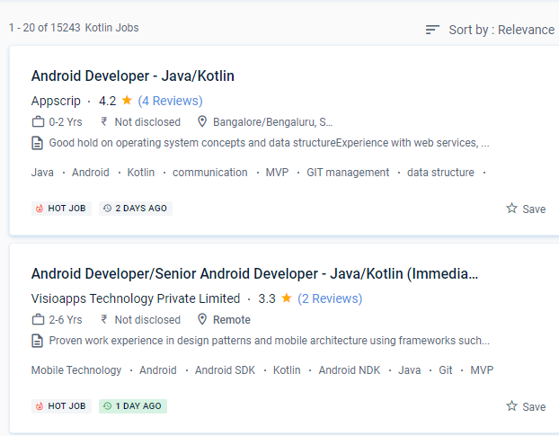 Android internship jobs in Montreal