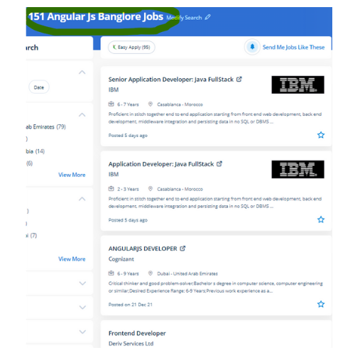 Angular JS internship jobs in Toronto