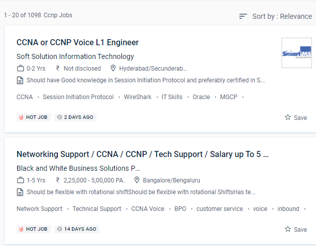 CCNP internship jobs in Calgary