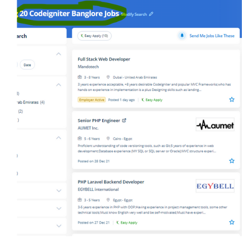 Codeigniter internship jobs in Mississauga