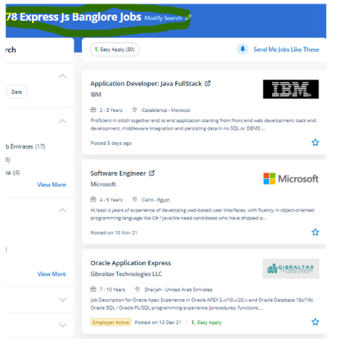 Express JS internship jobs in Calgary