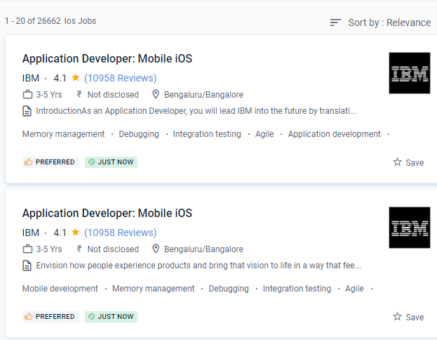 iOS internship jobs in Hamilton