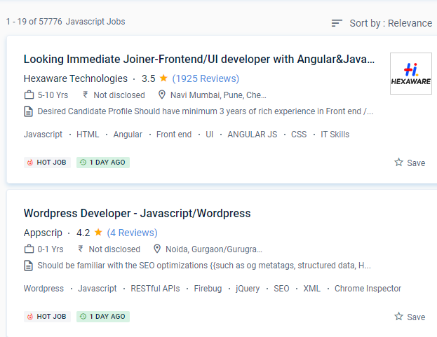 JavaScript internship jobs in Calgary