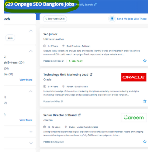 On-Page SEO internship jobs in Edmonton