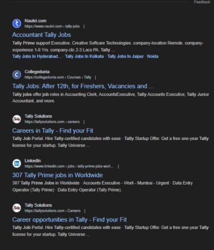 Tally Prime internship jobs in Calgary